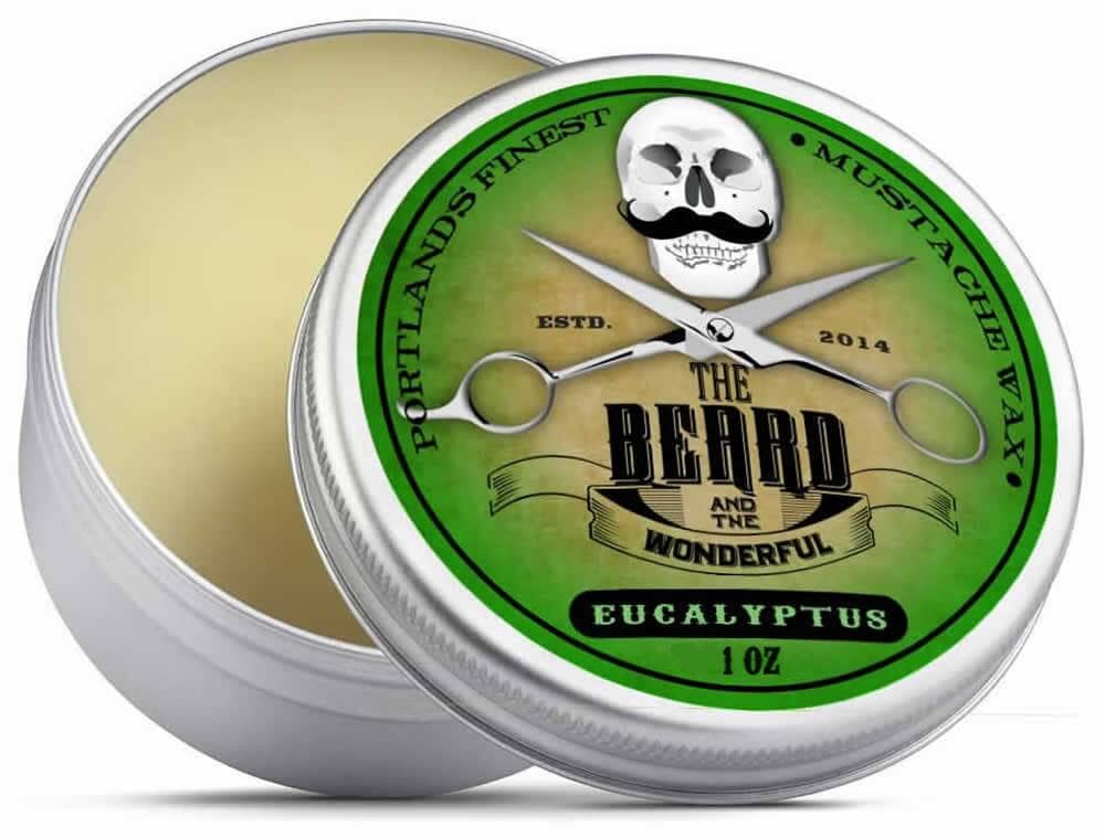 Beard and Moustache Wax Strong Hold Traditional Men's Grooming The Beard and The Wonderful Eucalyptus(Essential Oil) 