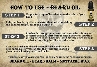 HOW TO USE BEARD OIL INSTRUCTIONS