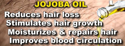 JOJOBA OIL FOR HAIR LOSS, THINNING HAIR & GROWTH