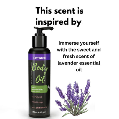 All Natural Skin Relief Body Oil, with Oat Oil & Jojoba Oil, Suitable for Sensitive Skin, Instantly Nourishes Very Dry, Sensitive Skin, Suitable for a Massage, 250ml (Copy) Body Oil The Beard And The Wonderful Lavender 