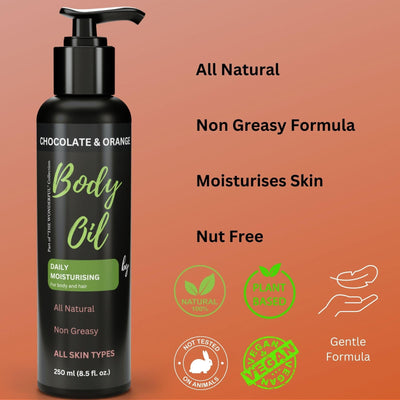 All Natural Skin Relief Body Oil, with Oat Oil & Jojoba Oil, Suitable for Sensitive Skin, Instantly Nourishes Very Dry, Sensitive Skin, Suitable for a Massage, 250ml (Copy) Body Oil The Beard And The Wonderful 