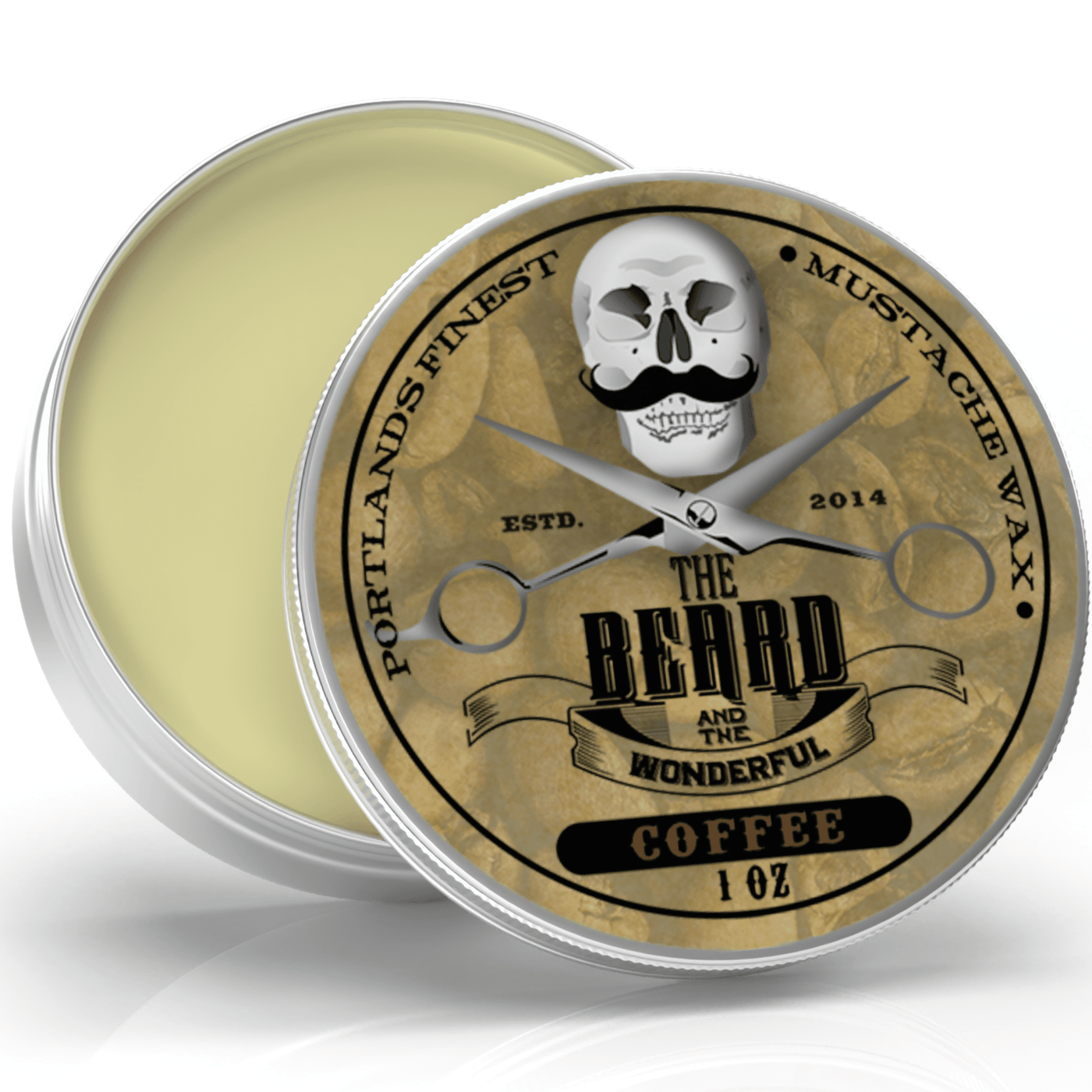 Beard and Moustache Wax Strong Hold Traditional Men's Grooming The Beard and The Wonderful Coffee (Wake up and smell the...) 