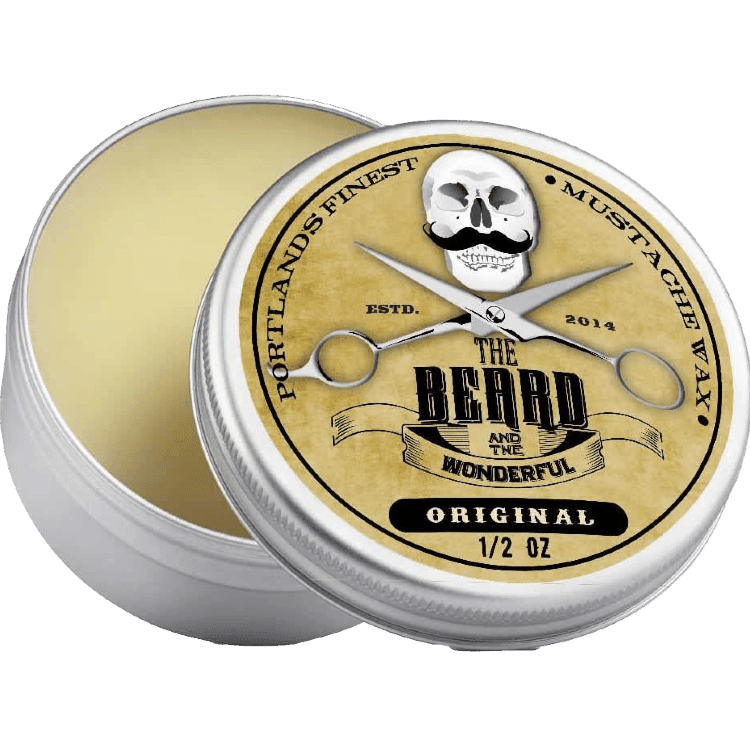 Moustache Wax Strong Hold Traditional Men's Grooming The Beard and The Wonderful Original 