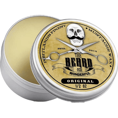 Moustache Wax Strong Hold Traditional Men's Grooming The Beard and The Wonderful Original 