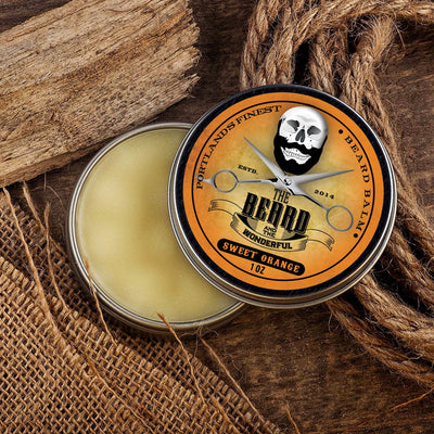 Beard Balm Collection 4 Tins x 30ml(1Oz) for Men - All Natural Organic Ingredients in Cedarwood, Whiskey on The Rocks, Eucalyptus and Lemongrass Fragrances. - The Beard and The Wonderful