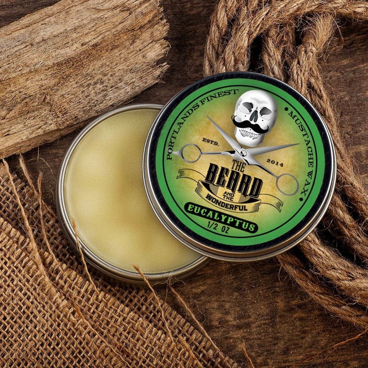Moustache Wax Strong hold (15ml Tin) Premium Solution for Mustache & Beard Styling Twists,Points, twizzles & Curls - The Beard and The Wonderful