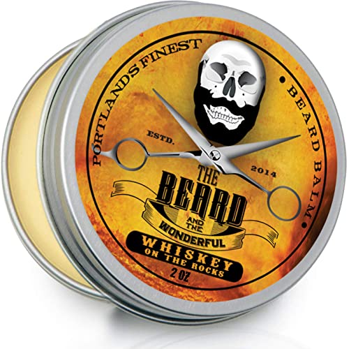 Beard Balm Leave in Styling Conditioner 30ml Tin Traditional Men's Grooming The Beard and The Wonderful Whiskey on rocks (30ml Tin) 