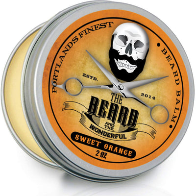 Beard Balm Leave in Styling Conditioner Moisturizer 60ml Tin - Promotes Hair Growth, Best Beard Styling Balm, Made with Natural and Organic Ingredients Traditional Men's Grooming The Beard and The Wonderful 