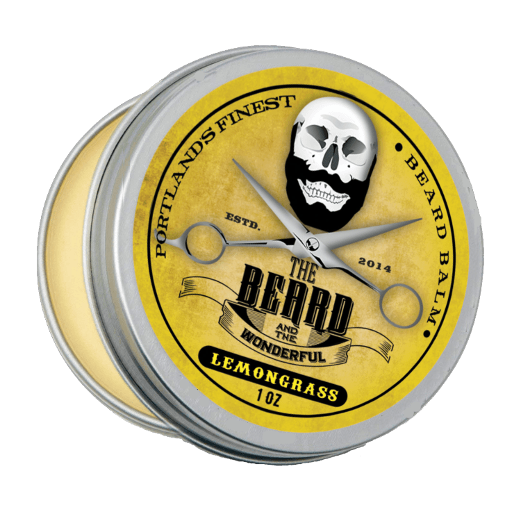 Beard Balm Leave in Styling Conditioner 30ml Tin Traditional Men's Grooming The Beard and The Wonderful Lemongrass 