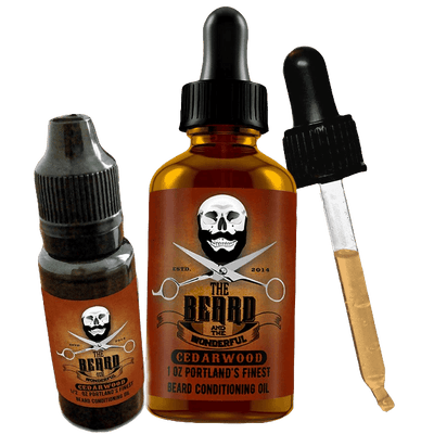 Beard Busting Oil Combo Set Traditional Men's Grooming The Beard and The Wonderful Cedarwood 