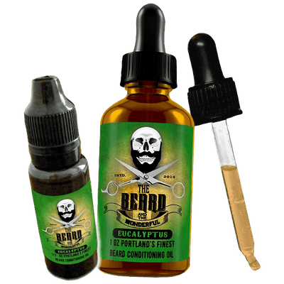 Beard Busting Oil Combo Set Traditional Men's Grooming The Beard and The Wonderful Eucalyptus 