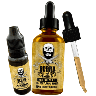 Beard Busting Oil Combo Set Traditional Men's Grooming The Beard and The Wonderful Original L0-Scent 