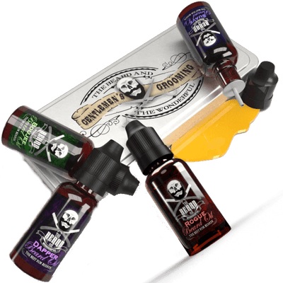 Premium Beard Oil Aluminium Gift Tin Set Traditional Men's Grooming The Beard and The Wonderful 