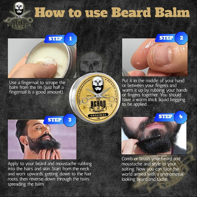 Beard Balm BIG 30ml Leave-In Beard Taming Styling Conditioner Large 1Oz Tin - The Beard and The Wonderful