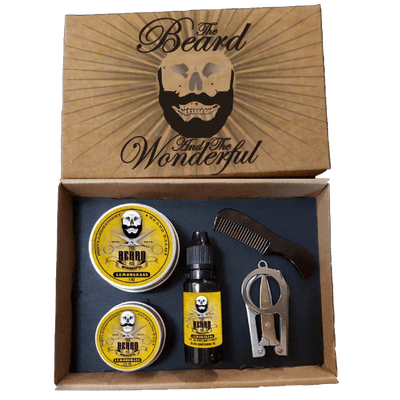 Luxury Beard & Mustache Styling Kit The Beard and The Wonderful Lemongrass 