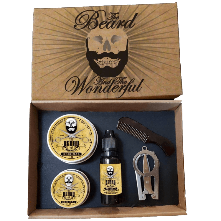 Luxury Beard & Mustache Styling Kit The Beard and The Wonderful Original Lo-Scent 