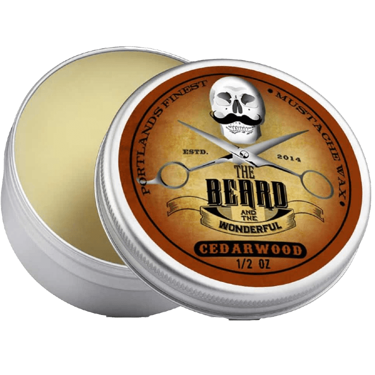 Moustache Wax Strong Hold Traditional Men's Grooming The Beard and The Wonderful Cedarwood 