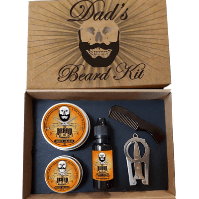 Personalised Beard Grooming Kit Traditional Men's Grooming The Beard and The Wonderful Sweet Orange 