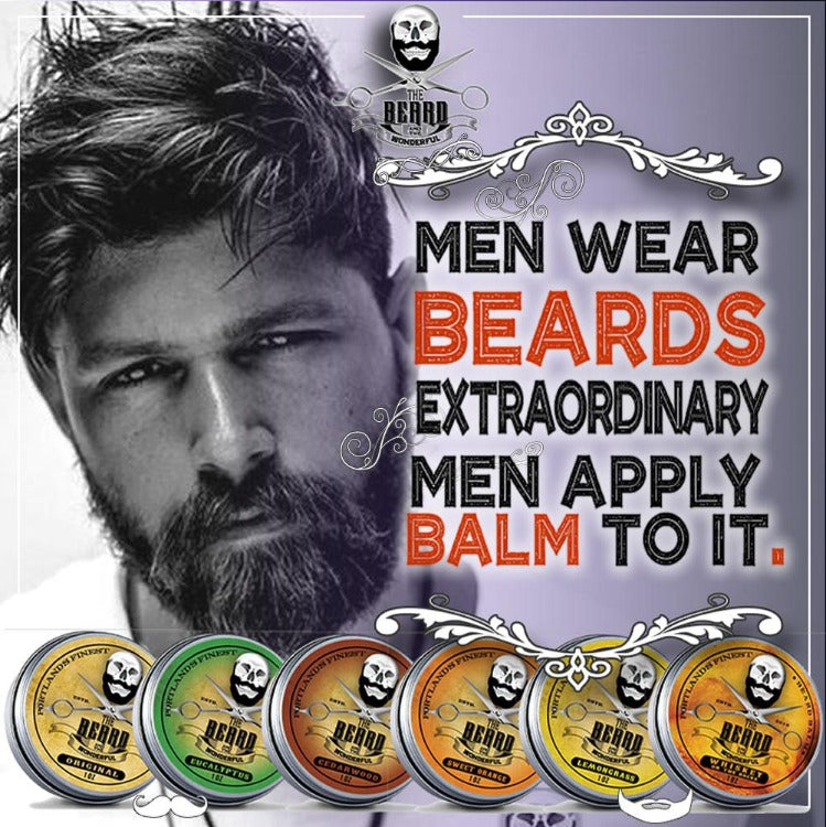 Beard Balm Ultimate Collection (6 Tins x 30ml) All Natural Organic - The Beard and The Wonderful