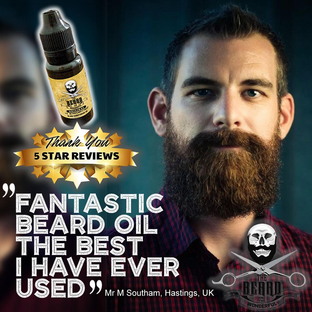 Complete Beard Oil Collection 6 x Bottles Premium Beard Oil In 6 Fragrances - The Beard and The Wonderful