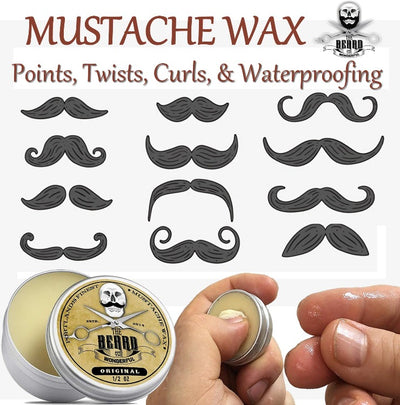 Finest Moustache Wax & Conditioning Beard Oil Set - The Beard and The Wonderful